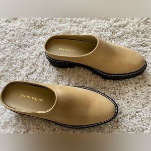 Jenni Kayne Oiled Leather Lug Sole Mule - Dark Sand - Size 36